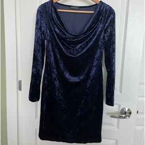 Royal blue, long sleeve dress
